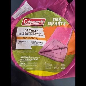 Coleman Kids Pink Catnap Sleeping Bag